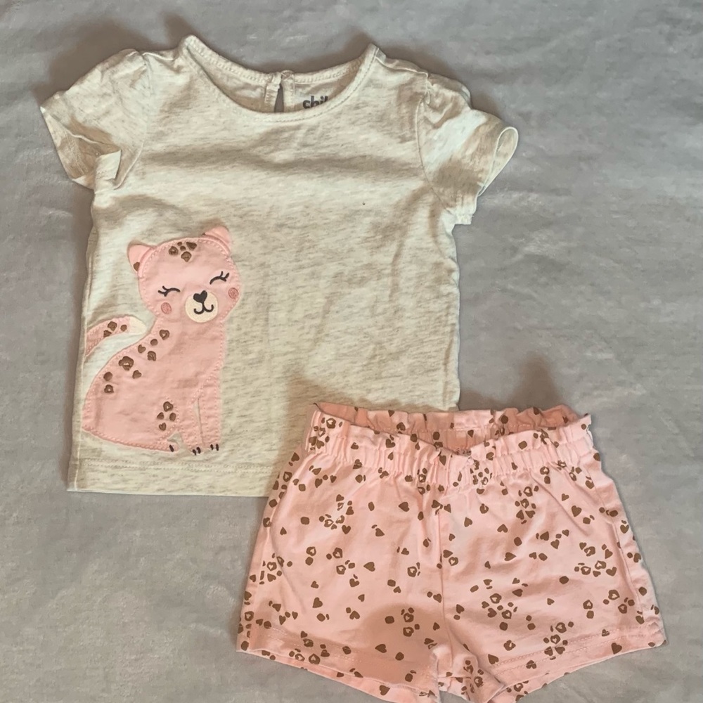 Baby girl’s Child of Mine shorts set